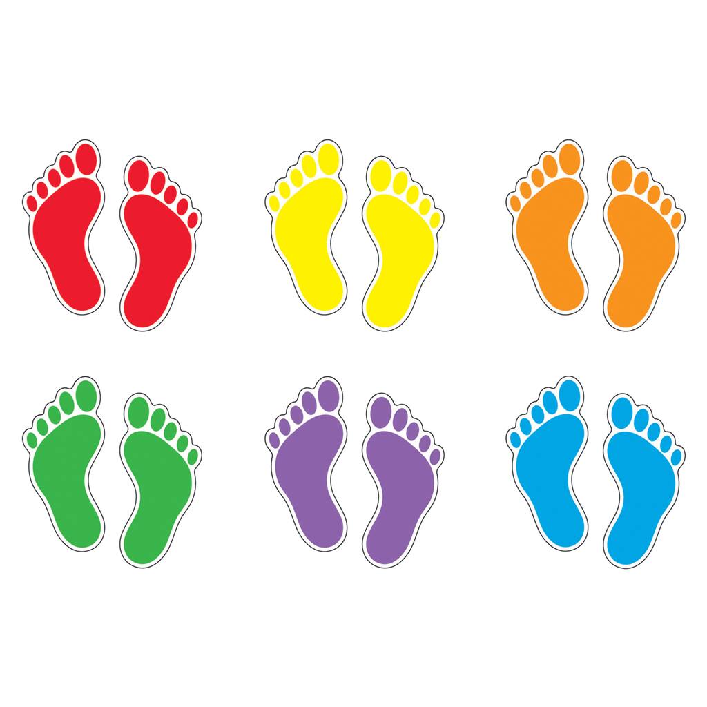 Trend Enterprises® Footprints Classic Accents® Variety Pack, 6 Pack